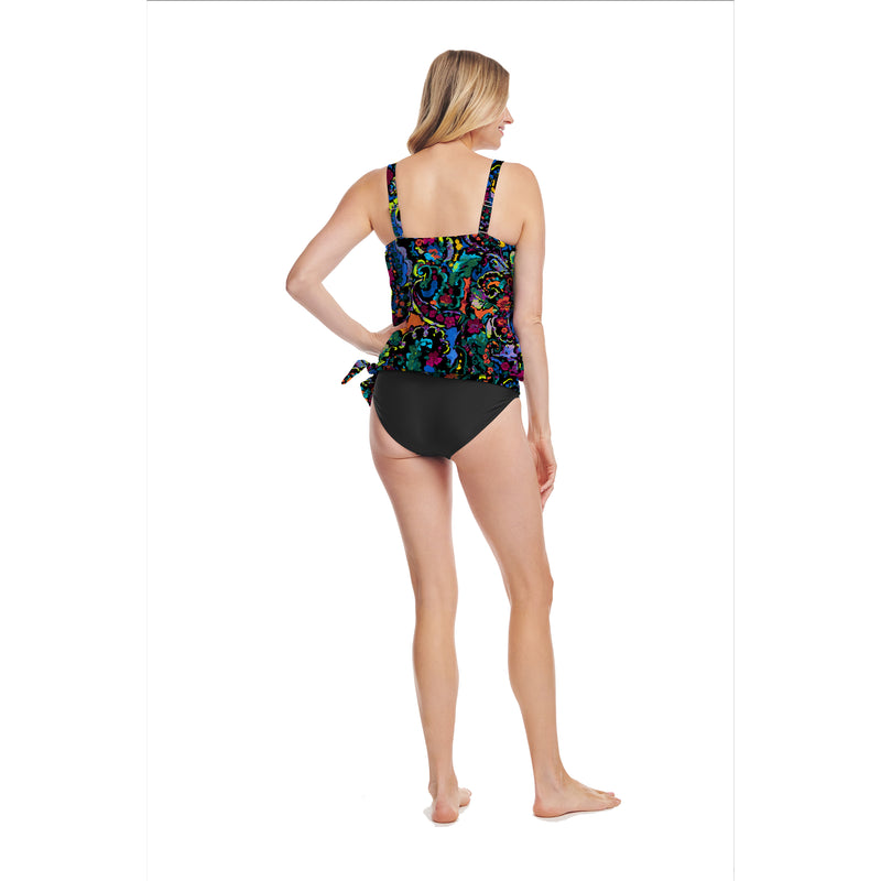 Women's Blouson Tankini Swim Top with Tummy Control | Mazu Swim